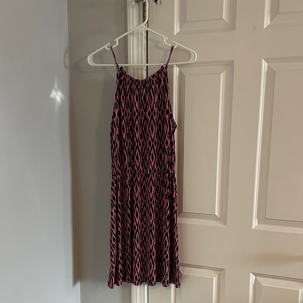Banana Republic Pink and Navy Geometric Mini Dress